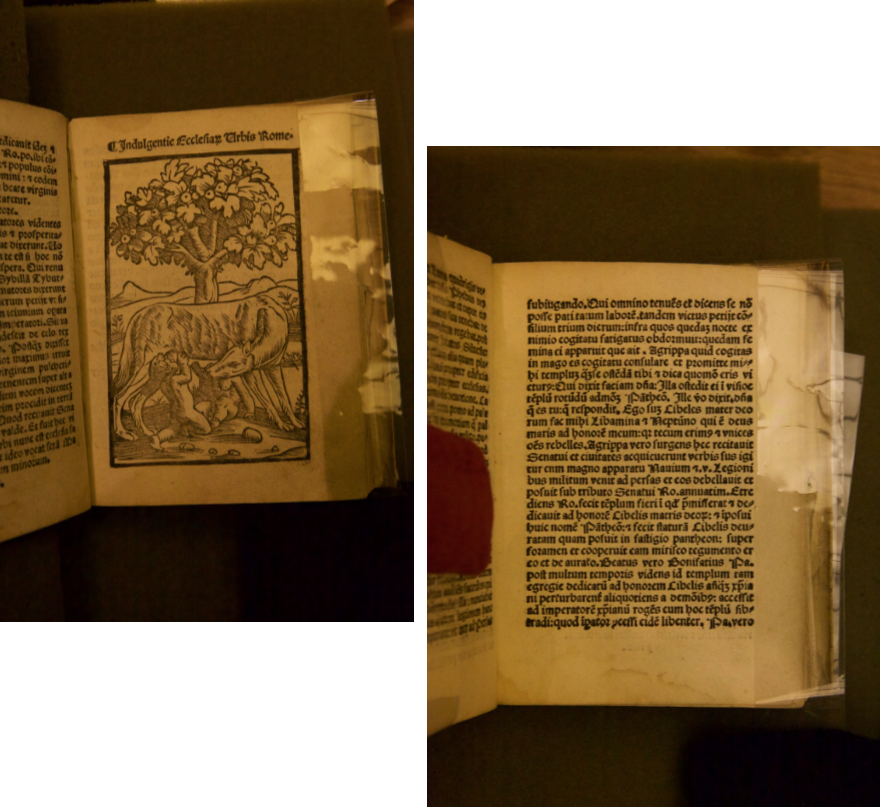 Screenshot of Mirabilia Urbis Romae book