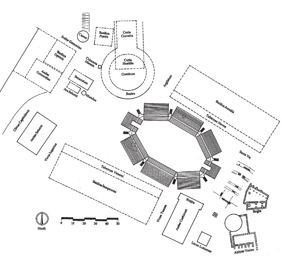 Map of the Roman Arena in the 2nd Century