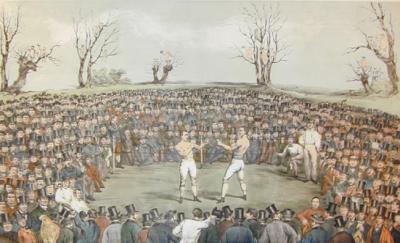 Ward Painting showing bare knuckle fighting